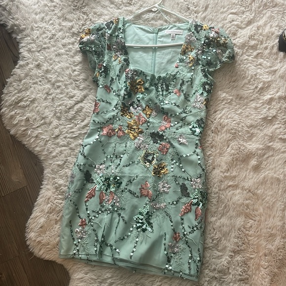 Dress The Population | Jilllian Sage Dress Sequins - Picture 4 of 5